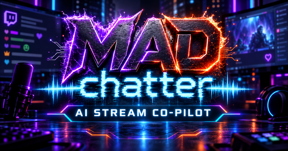 The hardest part of streaming is talking when nobody talks back... so I built this
